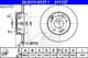 24.0111-0137.1 ATE Гальмівний диск для Mercedes 190