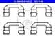 13.0460-0140.2 ATE Компоненти дискових гальмівних колодок