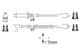 0 986 356 769 Bosch Комплект проводов зажигания для Peugeot 205