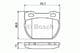0 986 424 827 Bosch Гальмівні колодки для Land Rover Defender