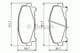 0 986 494 382 Bosch Гальмівні колодки для Honda Accord
