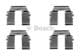 1 987 474 629 Bosch Комплектующие дисковых тормозных колодок