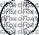 153-509 Cifam Гальмівні колодки