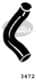 3472 Gates Патрубок радиатора системы охлаждения двигателя