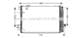 TOA5409D Prasco Радіатор кондиціонера