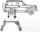 3362146 Van Wezel Крыло заднее для Nissan Patrol