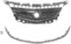 3749517 Van Wezel Решетка радиатора для Opel Astra