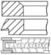 0842480010 Goetze Комплект поршневых колец