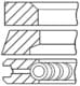 0844510500 Goetze Комплект поршневих кілець