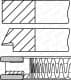 0814130010 Goetze Комплект поршневих кілець