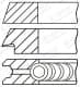 08-325900-00 Goetze Комплект поршневих кілець для Porsche 911