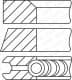 0845070000 Goetze Комплект поршневых колец