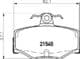 2154501 Textar Гальмівні колодки