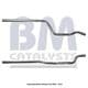 BM50153 BM Catalysts Приймальна труба для Opel Meriva