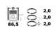 R1006950 ET Engineteam Комплект поршневих кілець
