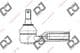 DE1064 DJ Parts Наконечник кермової тяги для Mazda 626