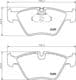 8DB 355 007-961 Hella Pagid Гальмівні колодки для BMW 5 Series