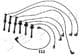 132312 Japko Комплект проводов зажигания