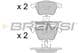 BP3062 Bremsi Тормозные колодки