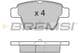 BP3198 Bremsi Гальмівні колодки
