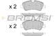 BP3526 Bremsi Гальмівні колодки