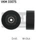 VKM 33075 SKF Обводной ролик поликлинового ремня