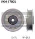 VKM 67001 SKF Обводной ролик поликлинового ремня