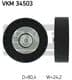 VKM 34503 SKF Обводной ролик поликлинового ремня