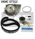 VKMC 07312 SKF Комплект ременя ГРМ + помпа