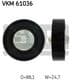 VKM 61036 SKF Обвідний ролик поліклинового ременя для Toyota Yaris