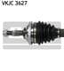 VKJC 3627 SKF Піввісь для Peugeot 206