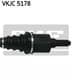 VKJC 5178 SKF Піввісь для Citroen C5
