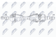 npwdw027 NTY Піввісь для Chevrolet Cruze
