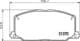 MDB1400 Mintex Гальмівні колодки