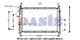 080330N Aks Dasis Радіатор охолодження двигуна