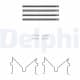 LX0691 Delphi Комплектующие дисковых тормозных колодок