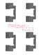 109-1732 Metzger Комплектующие дисковых тормозных колодок для Chrysler PT Cruiser
