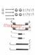 105-0710 Metzger Монтажний комплект барабанних гальмівних колодок