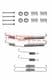 105-0753 Metzger Монтажный комплект барабанных тормозных колодок