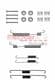 105-0824 Metzger Монтажный комплект барабанных тормозных колодок для Hyundai Atos