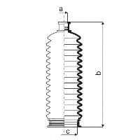 84058 Spidan Пильник кермової рейки