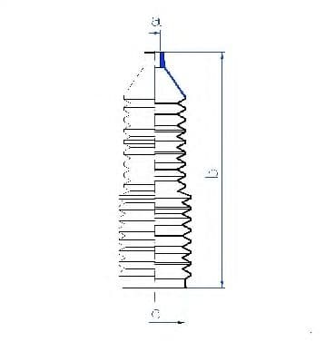 84107 Spidan Пыльник рулевой рейки