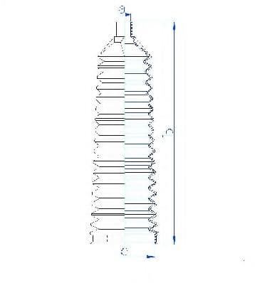 84116 Spidan Пильник кермової рейки