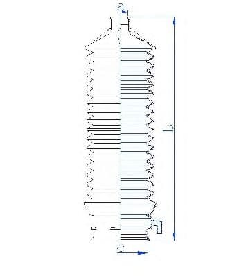 84119 Spidan Пыльник рулевой рейки для Chrysler Voyager