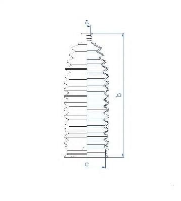 84128 Spidan Пильник кермової рейки