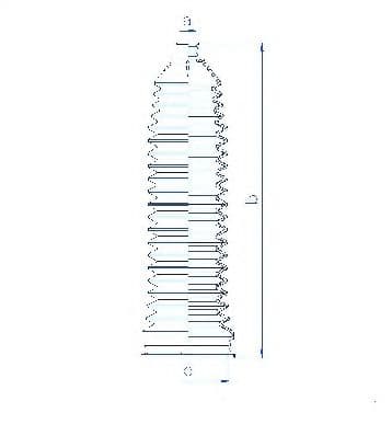 84130 Spidan Пильник кермової рейки