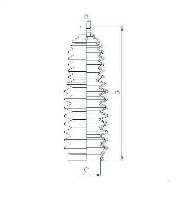 84143 Spidan Пильник кермової рейки