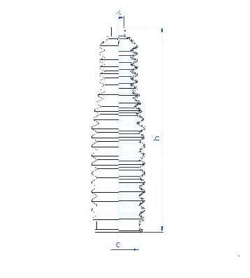 84151 Spidan Пильник кермової рейки