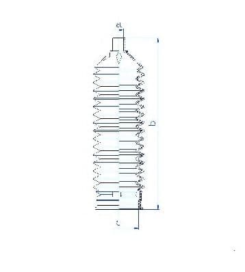 84185 Spidan Пильник кермової рейки для Hyundai Santa Fe