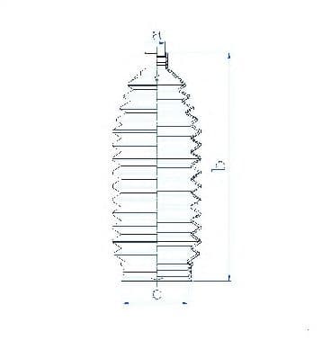 84187 Spidan Пильник кермової рейки